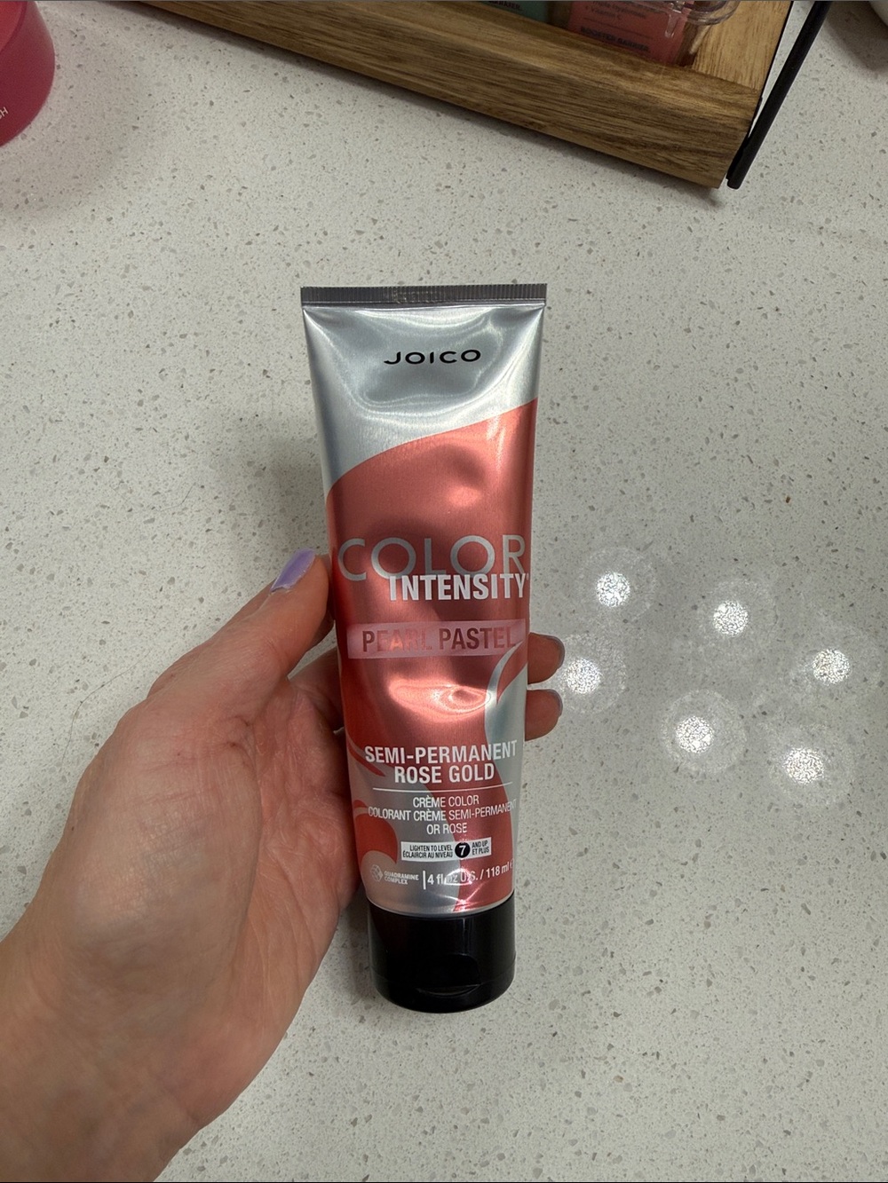 Joico Semi-Permanent Pearl Pastel Rose Gold Hair Color Tube-Brand New